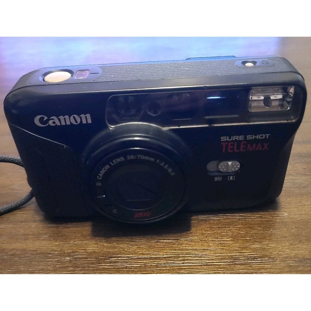 Canon Sure‎ Shot TELEmax Date Point & Shoot 35mm Film Camera 38/70mm Lens